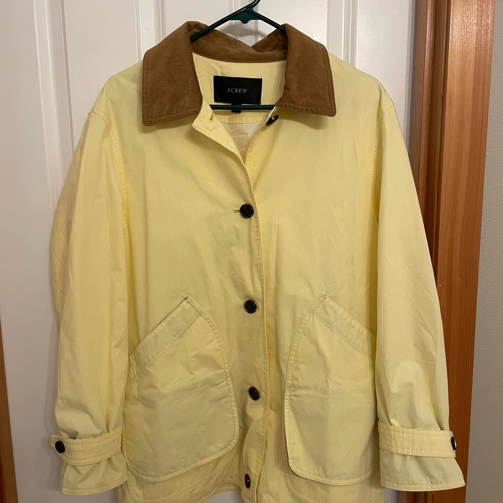 J.Crew Cotton Barn Jacket. Yellow. Small. NWT.